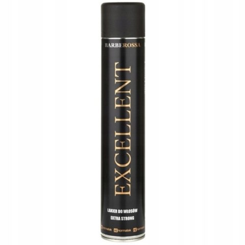 BARBEROSSA Lakier do włosów EXCELLENT Extra Strong mocny 750ml Vella Pro