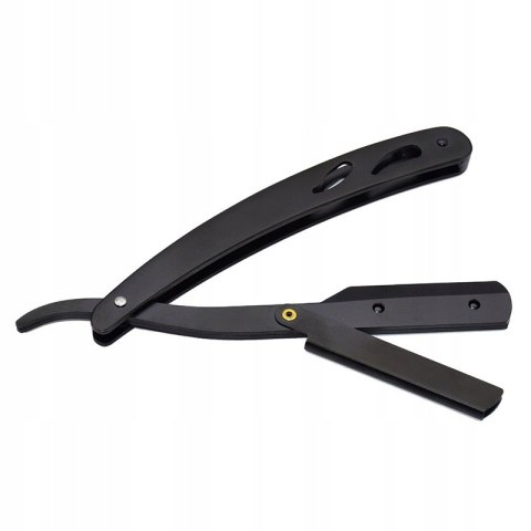 Brzytwa fryzjerska do golenia na żyletki czarna