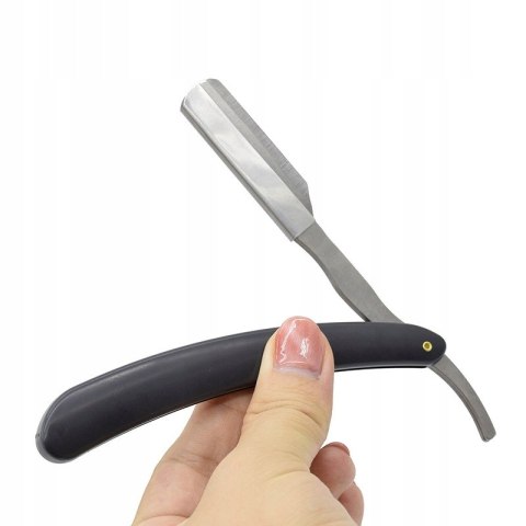 Brzytwa fryzjerska do golenia na żyletki srebrna