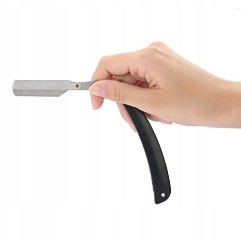 Brzytwa fryzjerska do golenia na żyletki srebrna