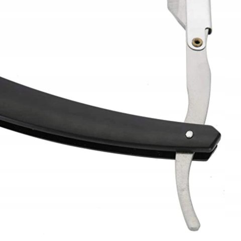 Brzytwa fryzjerska do golenia na żyletki srebrna