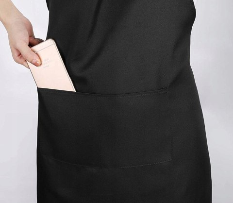 Fartuch czarny r. uniwersalny vellepro