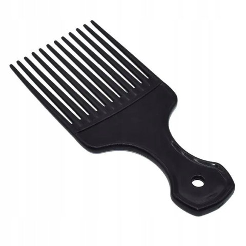 Grzebień fryzjerski do włosów kręconych afro czarny