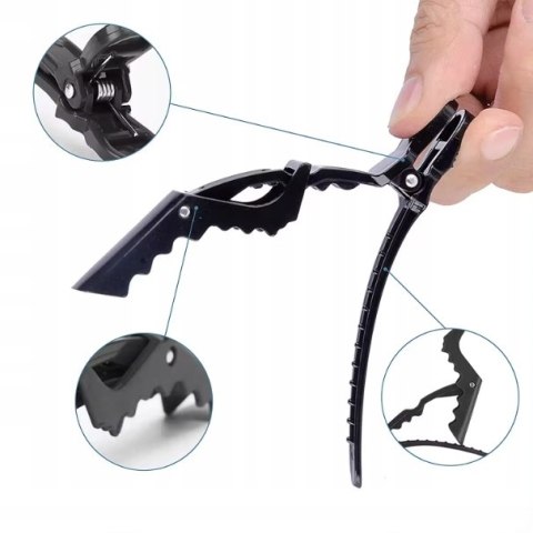 Klips do włosów 10 szt. odcienie fioletu