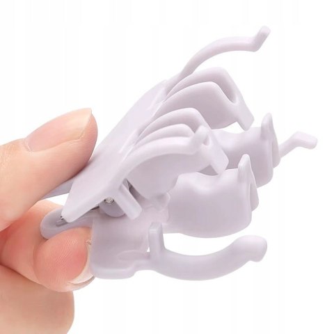 Klipsy żabki fryzjerskie do włosów fioletowe 25 szt. VELLEPRO