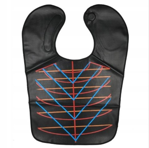 Kołnierz fryzjerski z liniami cięcia