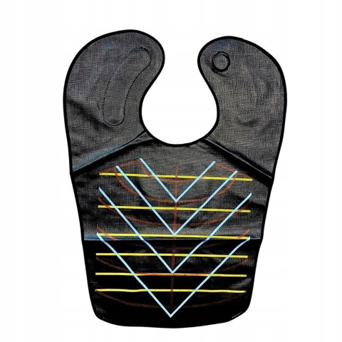 Kołnierz fryzjerski z liniami cięcia