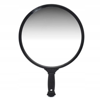 Lusterko czarny okrągłe z rączką VELLEPRO