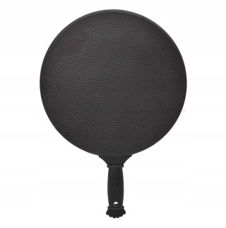 Lusterko czarny okrągłe z rączką VELLEPRO