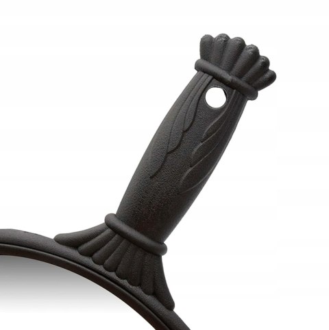 Lusterko czarny okrągłe z rączką VELLEPRO