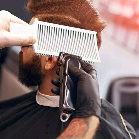 MĘSKI GRZEBIEŃ FRYZJERSKI DO STRZYŻENIA CIENIOWANIA WŁOSÓW profesjonalny