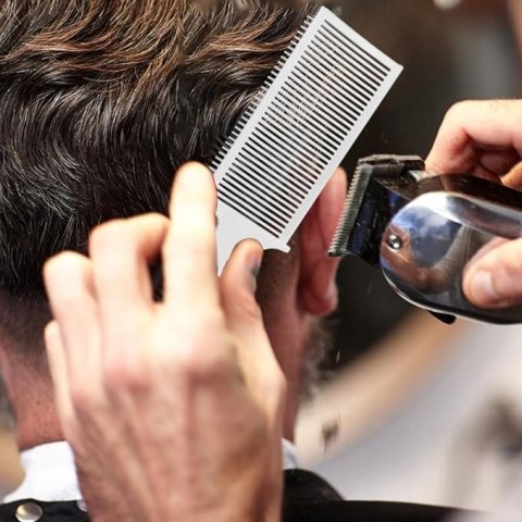 MĘSKI GRZEBIEŃ FRYZJERSKI DO STRZYŻENIA CIENIOWANIA WŁOSÓW profesjonalny