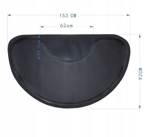 Mata antypoślizgowa pod fotel fryzjersk