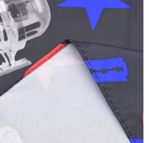 Peleryna fryzjerska do strzyżeń z motywami barberskimi