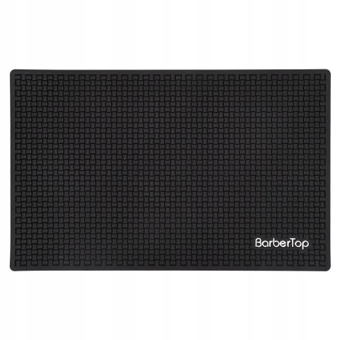 Silikonowa antypoślizgowa mata fryzjerska narzędziowa 30x19 cm czarna velle