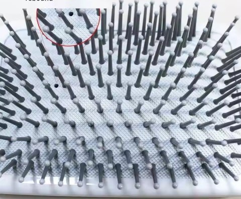 Szczotka płaska do rozczesywania włosów biała