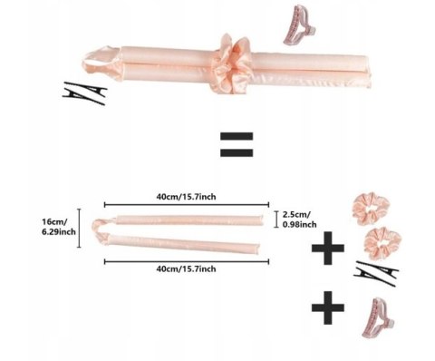 Wałek do włosów Wałek do kręcenia loków Beżowy