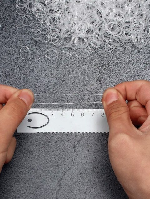 Zestaw gumek silikonowa bezbarwny 500 szt.