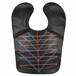 Kołnierz fryzjerski z liniami do strzyżenia