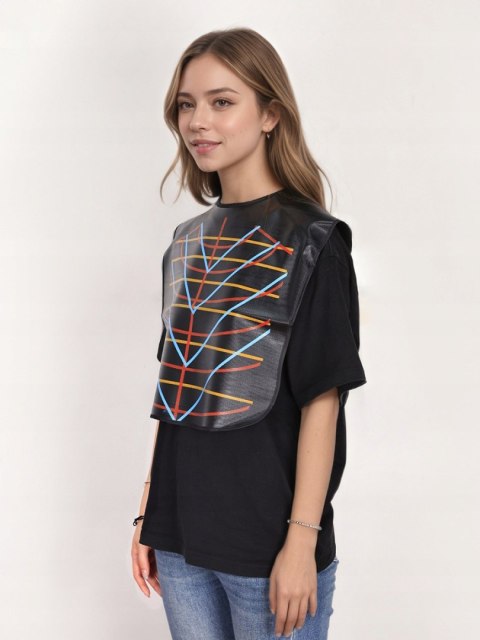 Kołnierz fryzjerski z liniami do strzyżenia