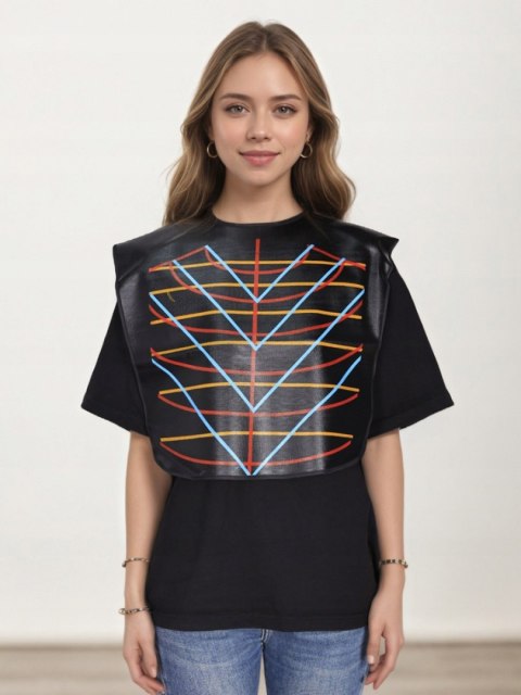 Kołnierz fryzjerski z liniami do strzyżenia