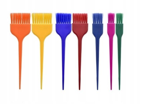 Pędzel prosty wielokolorowy włosie tworzywo sztuczne