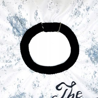 Peleryna Fryzjerska fartuch BarberWorld 140x160 cm czarno-biała barber