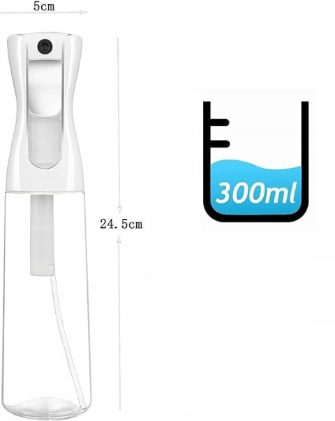Rozpylacz fryzjerski 300 ml BIAŁY