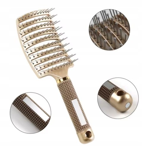 SZCZOTKA DO WŁOSÓW DO ROZCZESYWANIA MASAŻU PROFILOWANA WENTYLOWANA