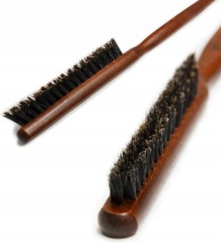 Szczotka fryzjerska do modelowania kokówka drewniana włosie dzika VellePro