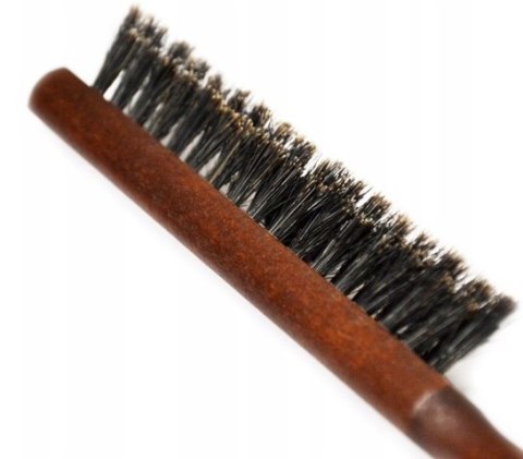 Szczotka fryzjerska do modelowania kokówka drewniana włosie dzika VellePro