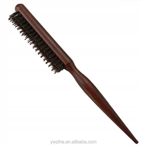 Szczotka fryzjerska do modelowania kokówka drewniana włosie dzika VellePro