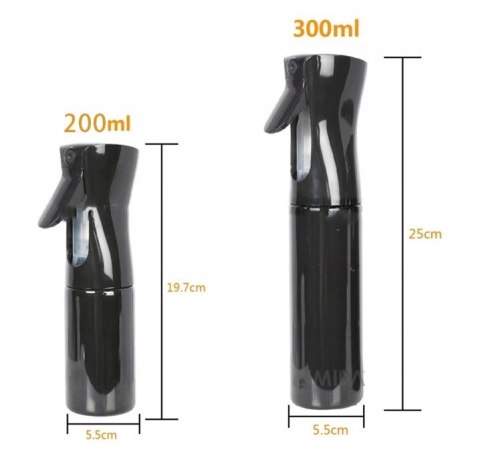 Velle Pro Rozpylacz Fryzjerski 300 ml - Spray do Włosów Mgiełka Różowy