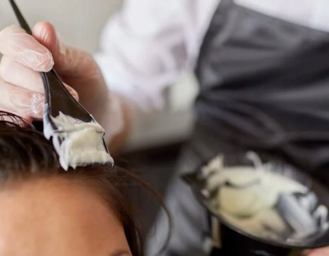 Zestaw do farbowania koloryzacji włosów miseczka pędzelki